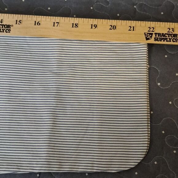 S. C. & Co. striped blue cropped pants size 10 - Picture 7 of 7